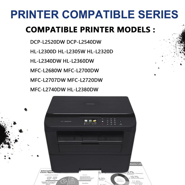 TN630 Toner for Brother TN630 Black Toner Cartridge DCP-L2540DW, HL-L2300D Printer