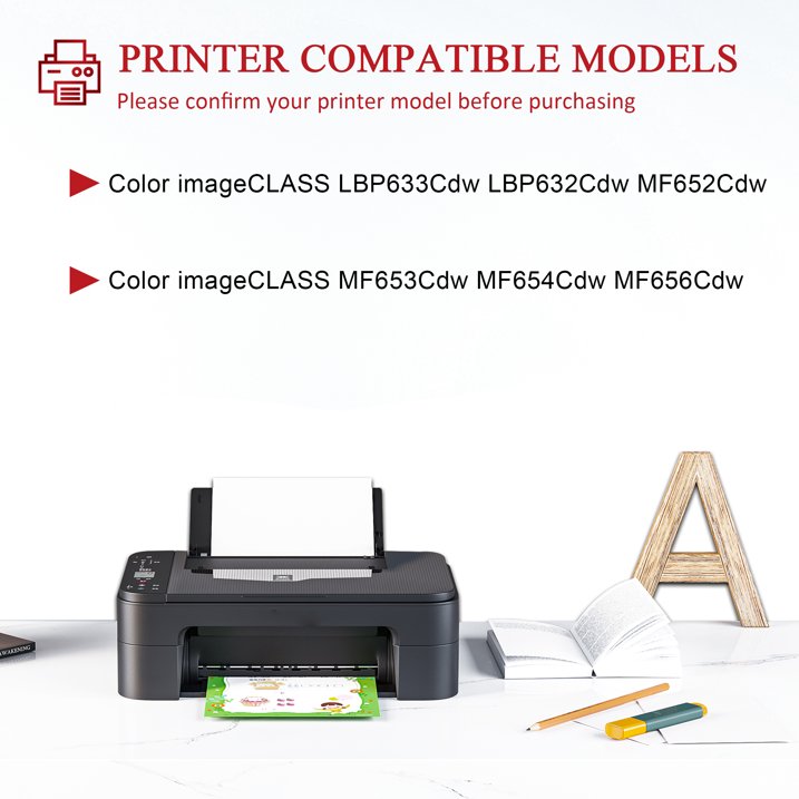 067 Toner Cartridge Compatible for Canon 067 Black Toner Cartridge for LBP633Cdw LBP632Cdw MF652Cdw Printer High Yield