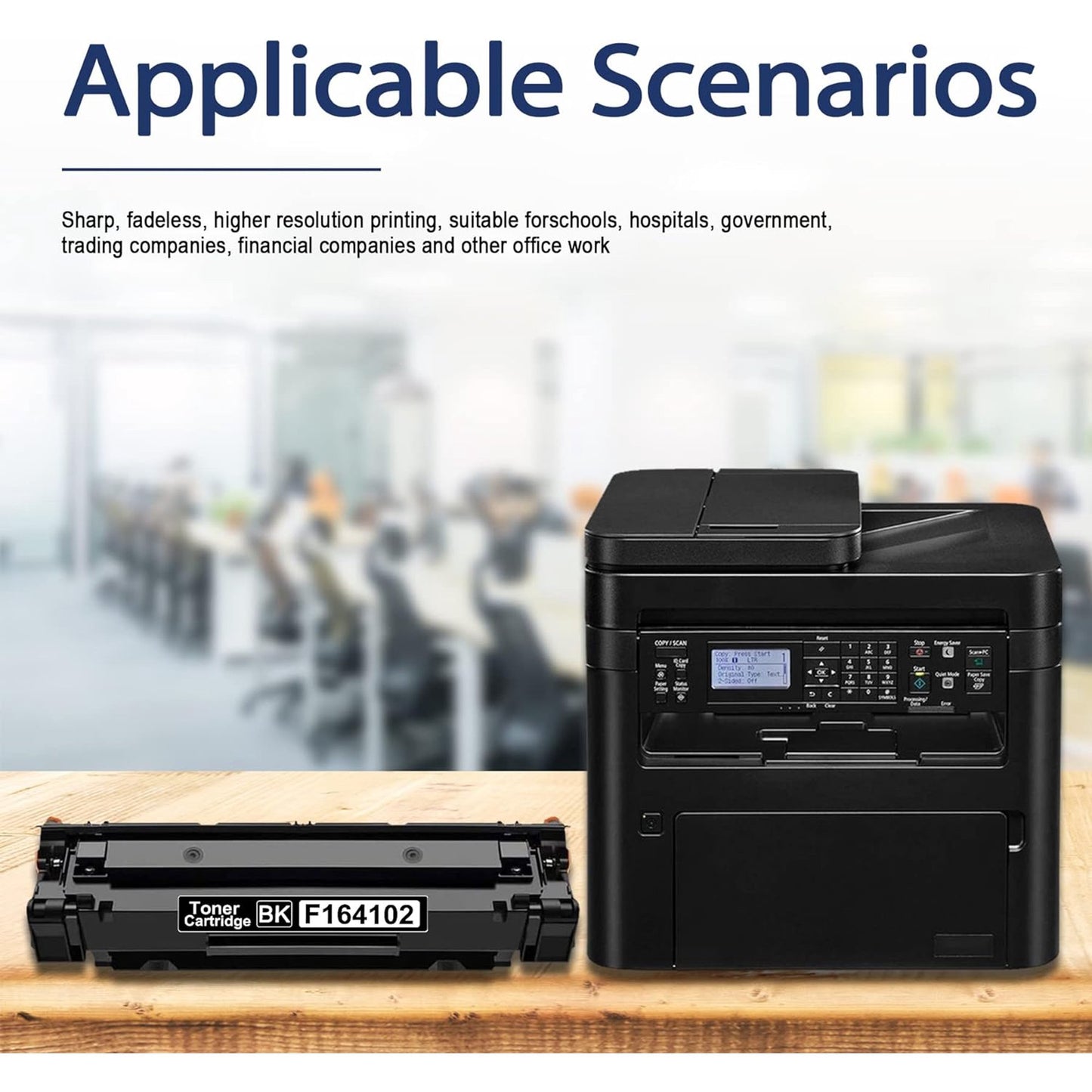 F164102 Toner Cartridge Replacement for Canon F164102 for use in F164102 (Black, 1-Pack)