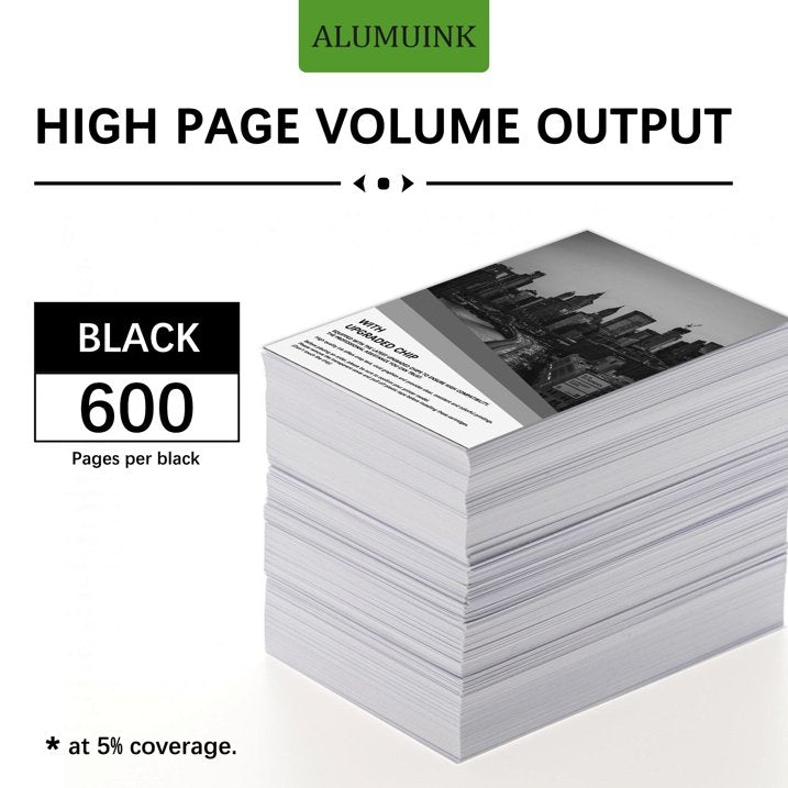 61XL Ink Cartridges Black Compatible for 61 XL Ink for Envy 4500 Officejet 4630 Printer