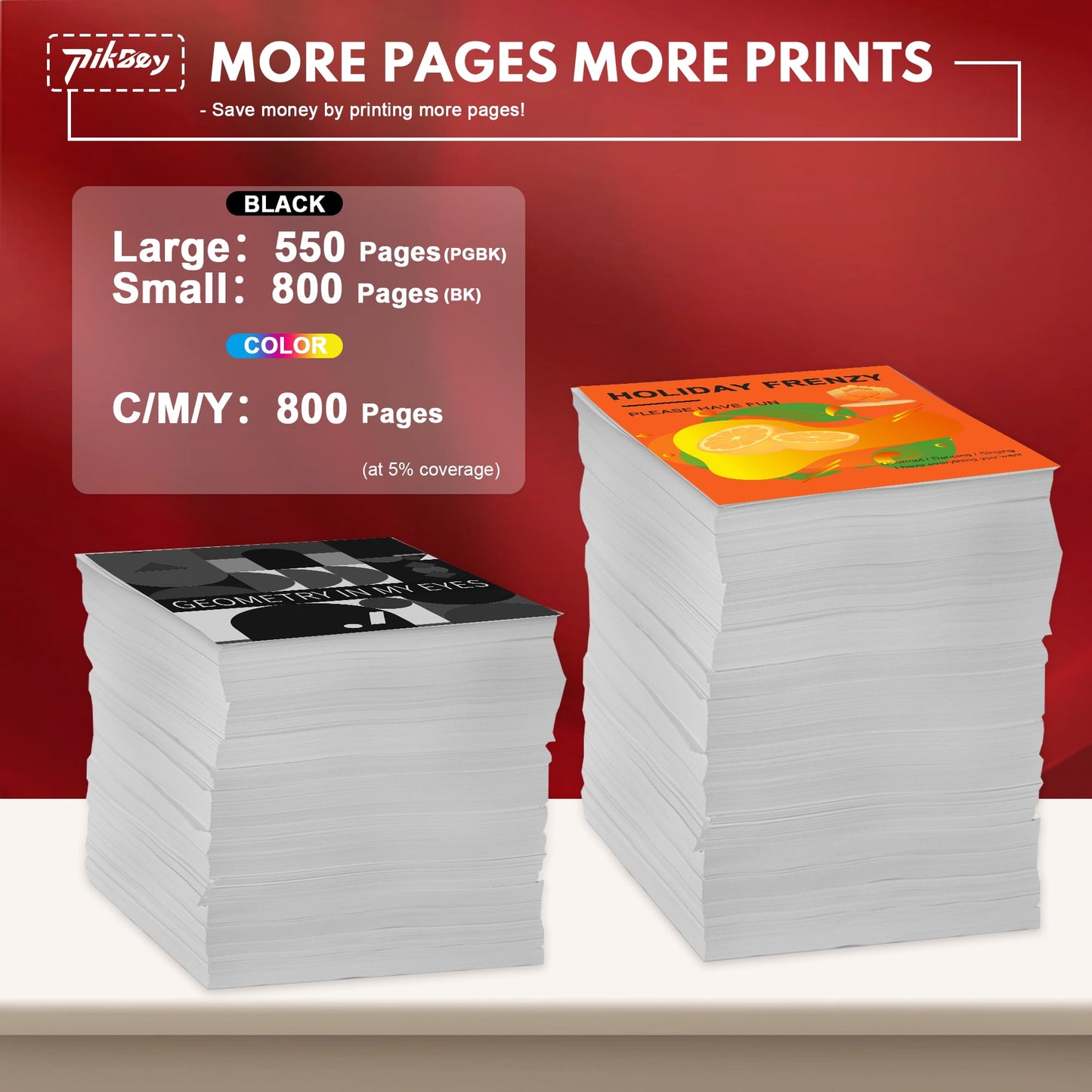 PGI-250XL CLI-251XL Ink Cartridges (5-Pack) - Compatible for Canon 250 251 Ink Cartridges for Canon Pixma MX922 MG5420 iP7220 Printers