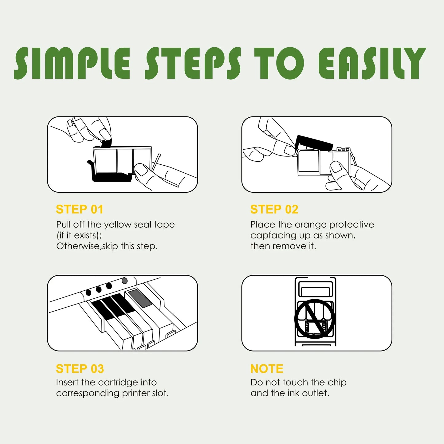 950XL and 951XL Ink Cartridges Compatible for HP 951 Ink 950 Ink Cartridges OfficeJet Pro 8600 8610 251dw Printer