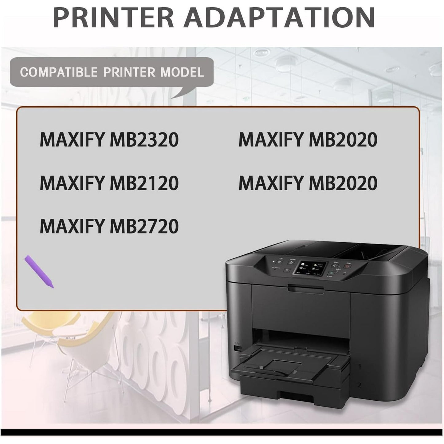 PGI-1200XL 1200 Ink Cartridges Value Pack Replacement for Canon PGI-1200XL 1200 Ink Cartridges for MAXIFY MB2720 MB2320 MB2020 MB2120 MB2350 Printer(4-PK, 1BK/1C/1M/1Y)