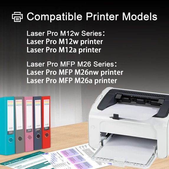 79A CF279A Toner Cartridges 2 Pack Black Compatible for HP79A Toner Cartridge for Laserjet Pro M12w M12a MFP M26nw M26a Printer