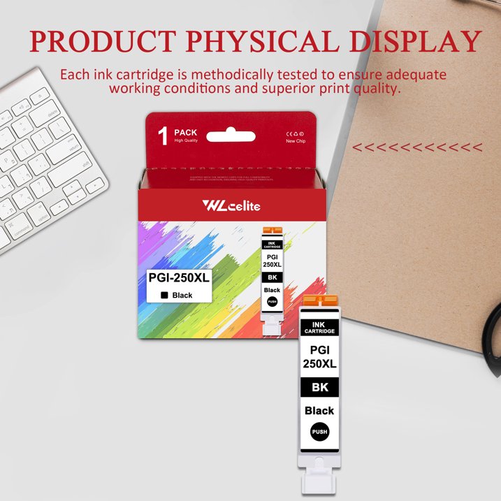 PGI 250XL Ink Cartridge Compatible for Canon 250 Ink Cartridge for PIXMA iP7220 MX922 Printer