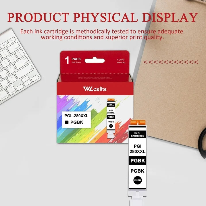 280XXL Ink Cartridge Compatible for Canon 280 Ink for Canon PGI 280 XXL Work with PIXMA TS702a TR8600 Ink (1 PGBK)