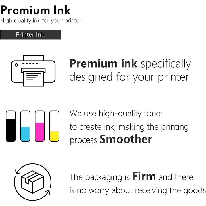 LC75 5-Pack (BK/C/M/Y) High Yield Ink Cartridge Compatible for Brother LC75 Mfc-J280W Printer