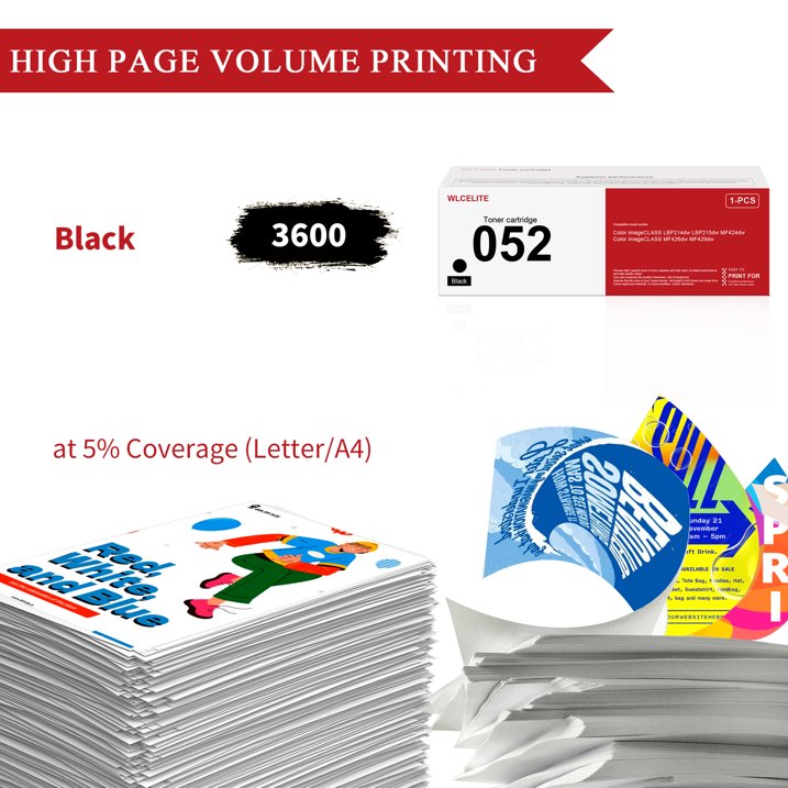 052 Toner Cartridge Compatible for Canon 052 CRG 052 Toner Cartridge ink for Color imageCLASS MF631Cn MF632Cdw Printer